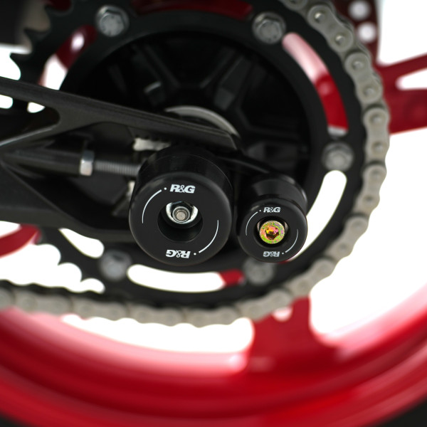 R&G Swingarm Protectors for the BMW G310R/GS '17-, G310RR '22- & TVS Apache RR 310 '21-